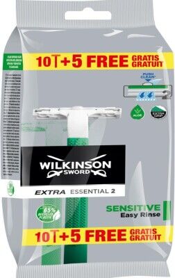 Wilkinson Sword Extra 2 Sensitive 10+5 Kullan At Tıraş Bıçağı - 1