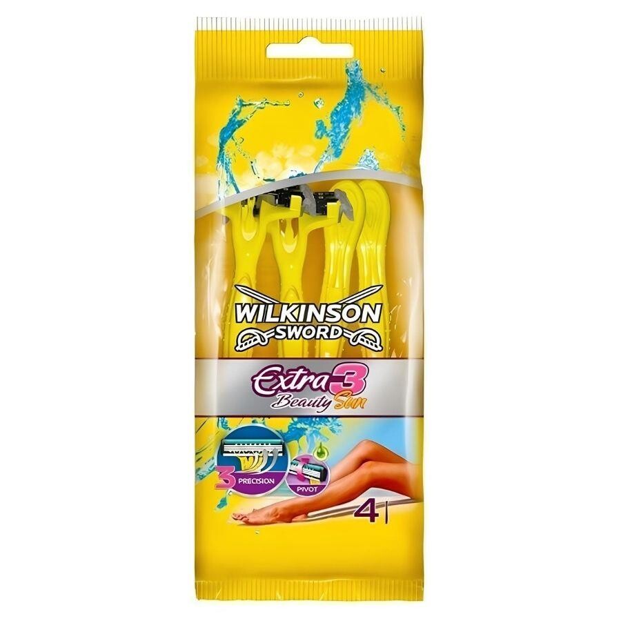 Wilkinson Sword Extra 3 Beauty Sun Kadın Kullan At Tıraş Bıçağı 4 Adet - 1