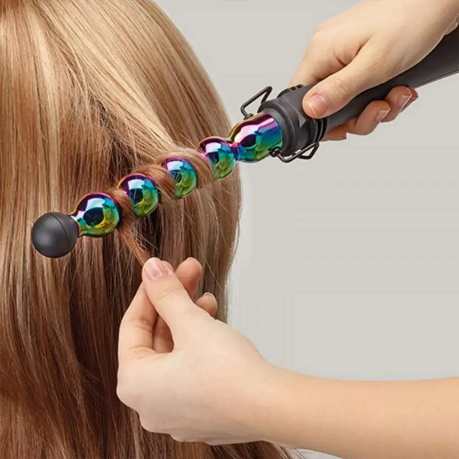 Gamma Piu Iron Bubble Rainbow Saç Maşası -33mm - 2