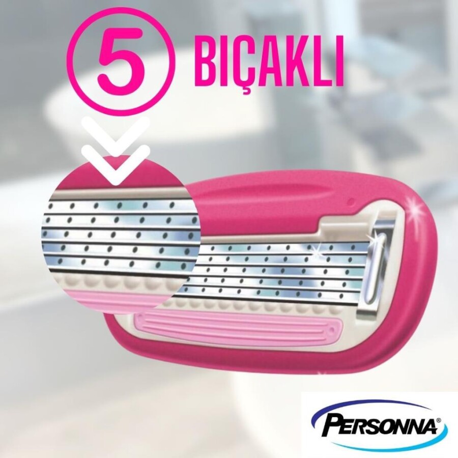 Personna Halo 5 Bıçaklı Kadın Tıraş Bıçağı - 4