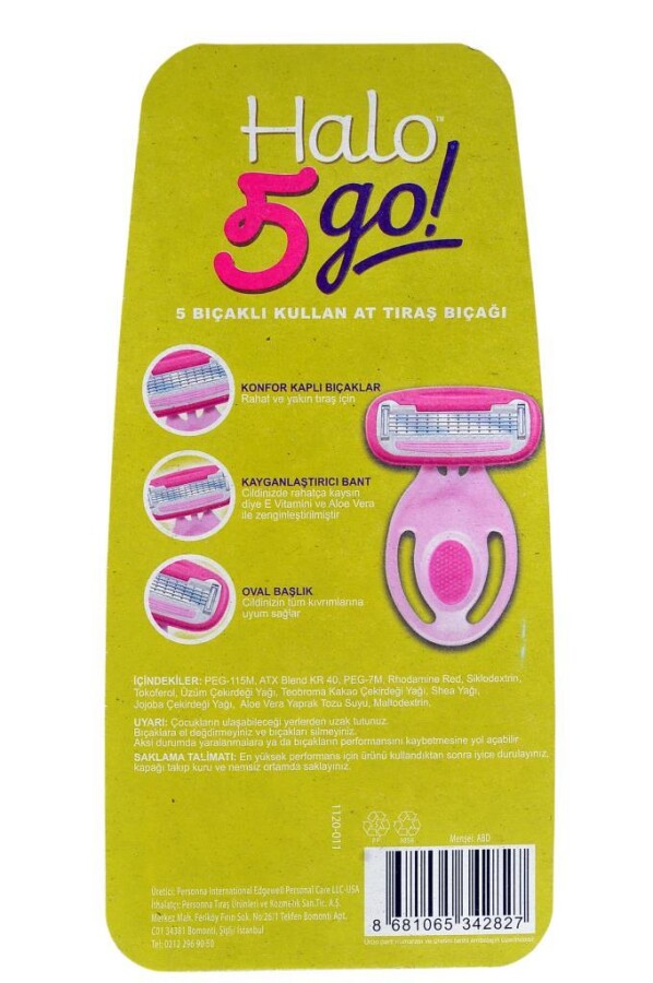 Personna Halo 5 Bıçaklı Kadın Tıraş Bıçağı - 5