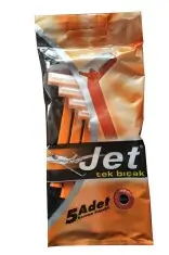 Toptan Jet Tek Bıçaklı 5 Adet Erkek Kullan At Tıraş Bıçağı - Zaza