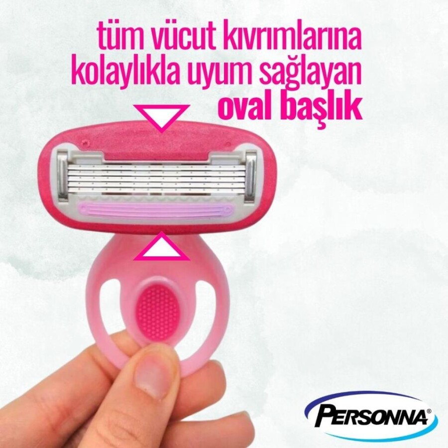 Personna Halo Kadın Mini Seyahat Boy Tıraş Bıçağı- 5 Adet - 4