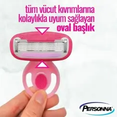 Personna Halo Kadın Mini Seyahat Boy Tıraş Bıçağı- 5 Adet - 4