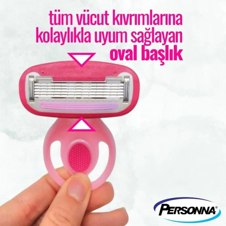 Personna Halo Kadın Mini Seyahat Boy Tıraş Bıçağı- 5 Adet - 4