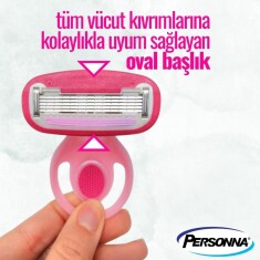 Personna Halo Kadın Mini Seyahat Boy Tıraş Bıçağı- 5 Adet - 4