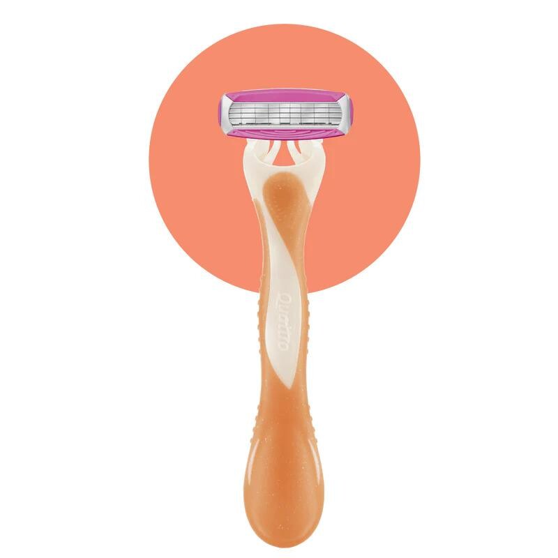 Wilkinson Sword Quatro Smooth Sparkle Kadın Kullan At 4 Bıçaklı Tıraş Bıçağı - 1