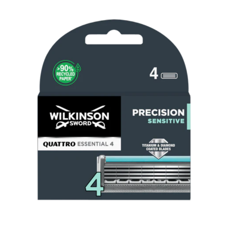 Wilkinson Sword Quattro Titanium Sensıtıve Erkek Tıraş Bıçağı 4 Yedek Başlık - 1