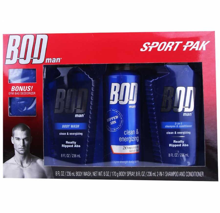 Bodman Really Ripped Abs Sport Pak Erkek Hediye Seti – Vücut Spreyi & Duş Jeli Kombinasyonu - 1