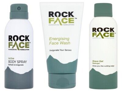 Rock Face Erkek Banyo Bakım Seti ( Deodorant - Yüz Yıkama Jeli - Tıraş Jeli ) BBS01 - 1