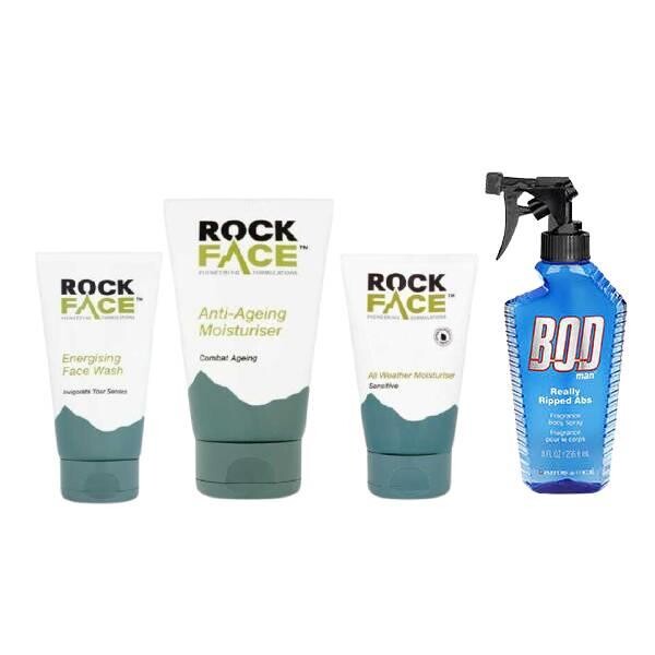 Rock Face Erkek Banyo Bakım Seti-Bodman Really Ripped Abs Vücut Spreyi 236ML - 1