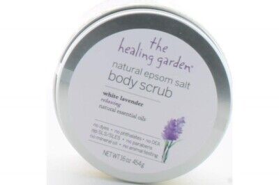 The Healing Garden White Lavender Epsom Salt Scrub, 16 oz - 1