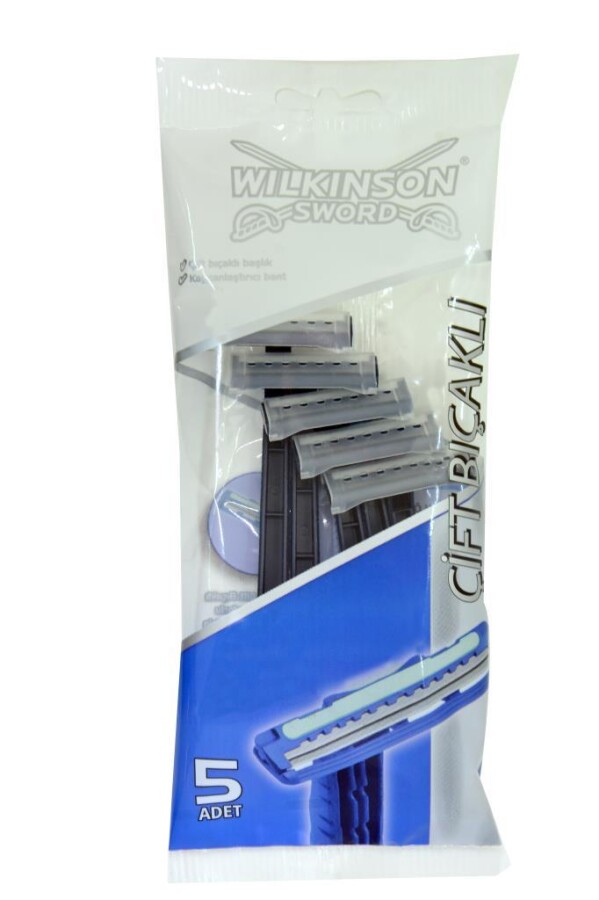 Wilkinson Sword Çift Bıçaklı Kayganlaştırıcı Bantlı Tıraş Bıçağı 5 Adet - 1
