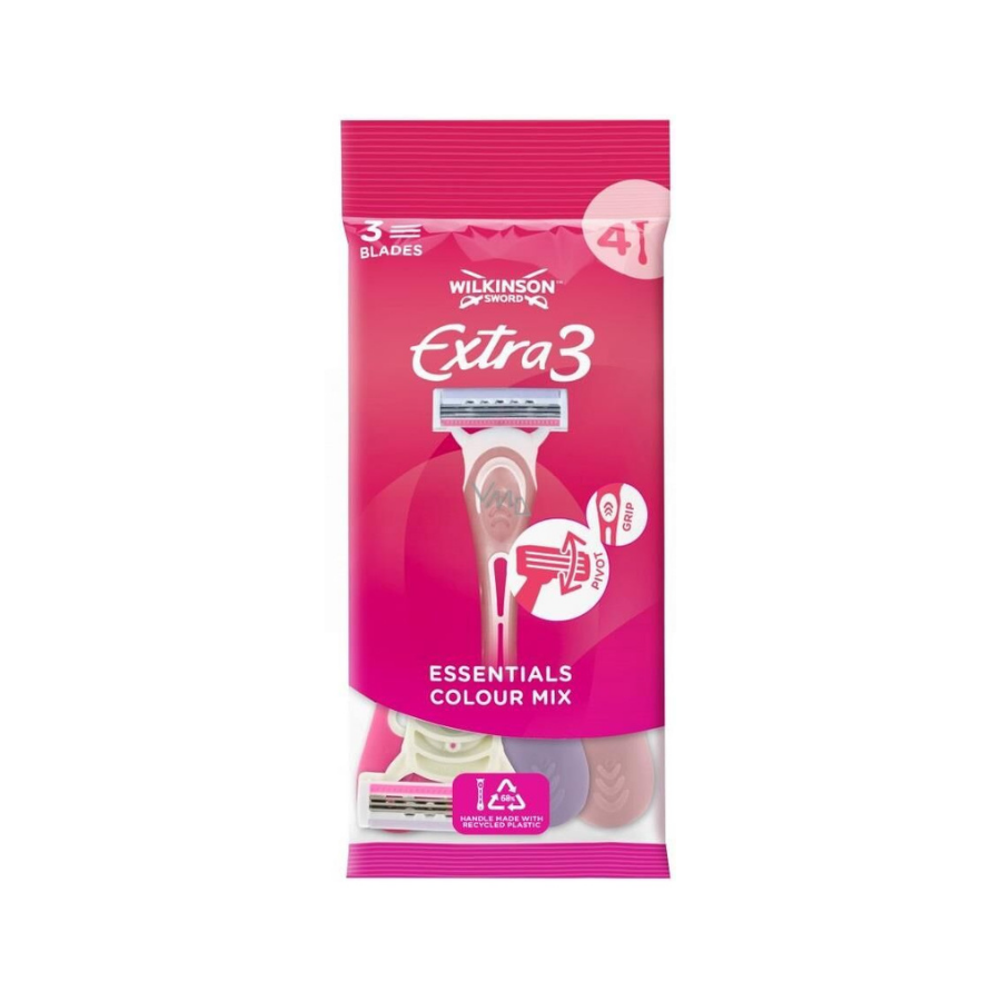 Wilkinson Extra 3 Beauty Kadın Kullan At Tıraş Bıçağı 4 Adet - 1