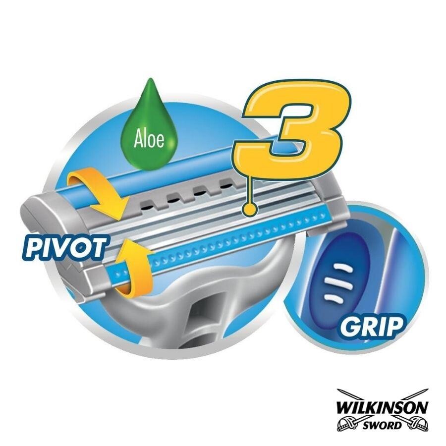 Wilkinson Extra 3 Essentials Erkek Kullan At Tıraş Bıçağı - 4