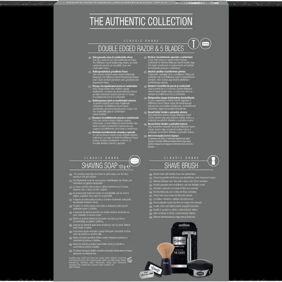 Wilkinson Sword Barber's Style Authentic Collection Erkek Hediye Tıraş Seti - 12