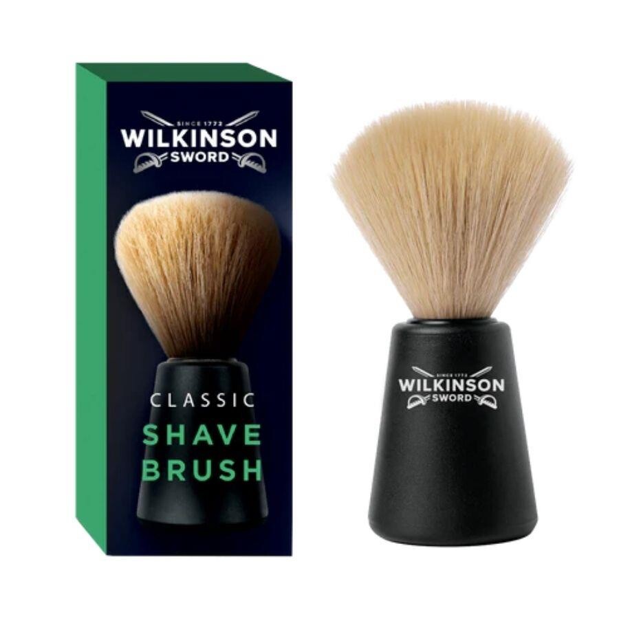 Wilkinson Sword Classic Tıraş Fırçası | Sentetik Kıl, Geleneksel Islak Tıraş için İdeal | Erkek Bakımı - 1
