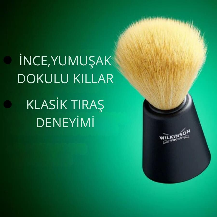 Wilkinson Sword Classic Tıraş Fırçası | Sentetik Kıl, Geleneksel Islak Tıraş için İdeal | Erkek Bakımı - 3