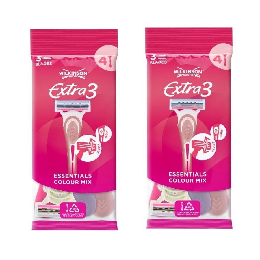 Wilkinson Sword Ekstra 3 Beauty Kadın Kullan At Tıraş Bıçağı 2 Paket- 6 Adet - 1