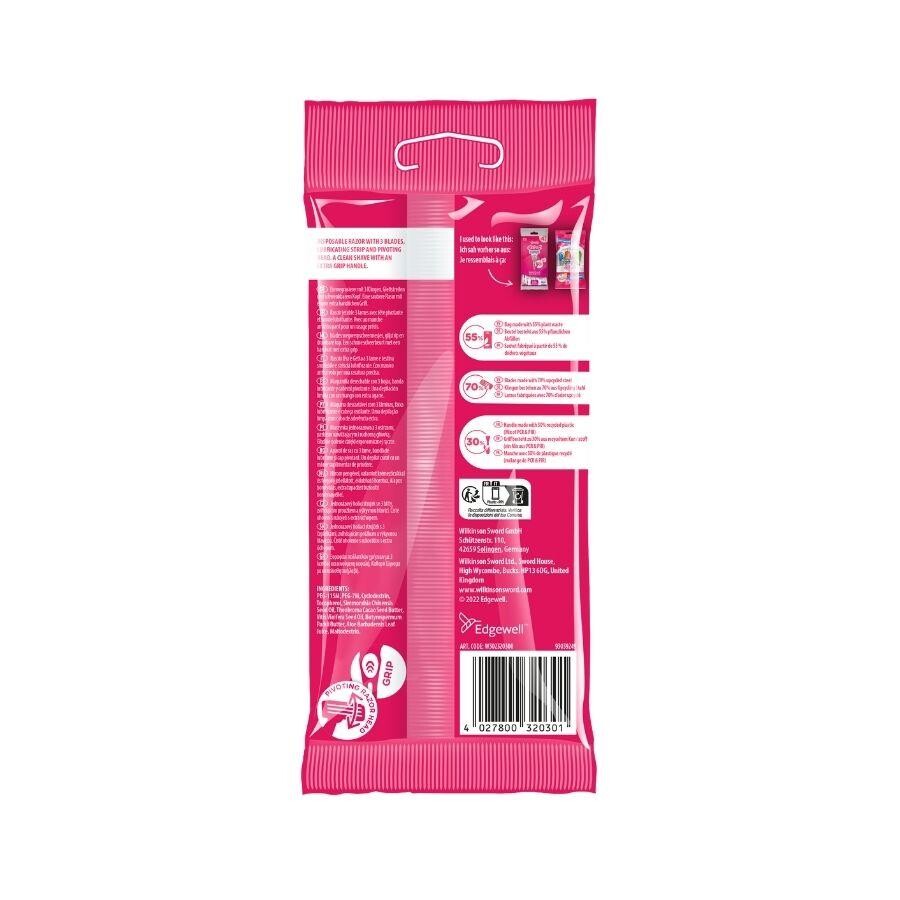 Wilkinson Sword Ekstra 3 Beauty Kadın Kullan At Tıraş Bıçağı 2 Paket- 8 Adet - 3