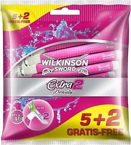 Wilkinson Sword Extra 2 Beauty Kadın Kullan At Tıraş Bıçağı 5+2 Avantaj Paketi - 1