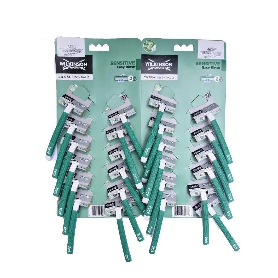 Toptan Wilkinson Sword Extra Essential 2 Çift Bıçaklı Erkek Kullan At Tıraş Bıçağı 24 Adet - 1