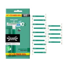 Wilkinson Sword Extra Essential 2 Sensitive Erkek Kullan At Çift Bıçaklı Tıraş Bıçağı 10+5 Paket - 2
