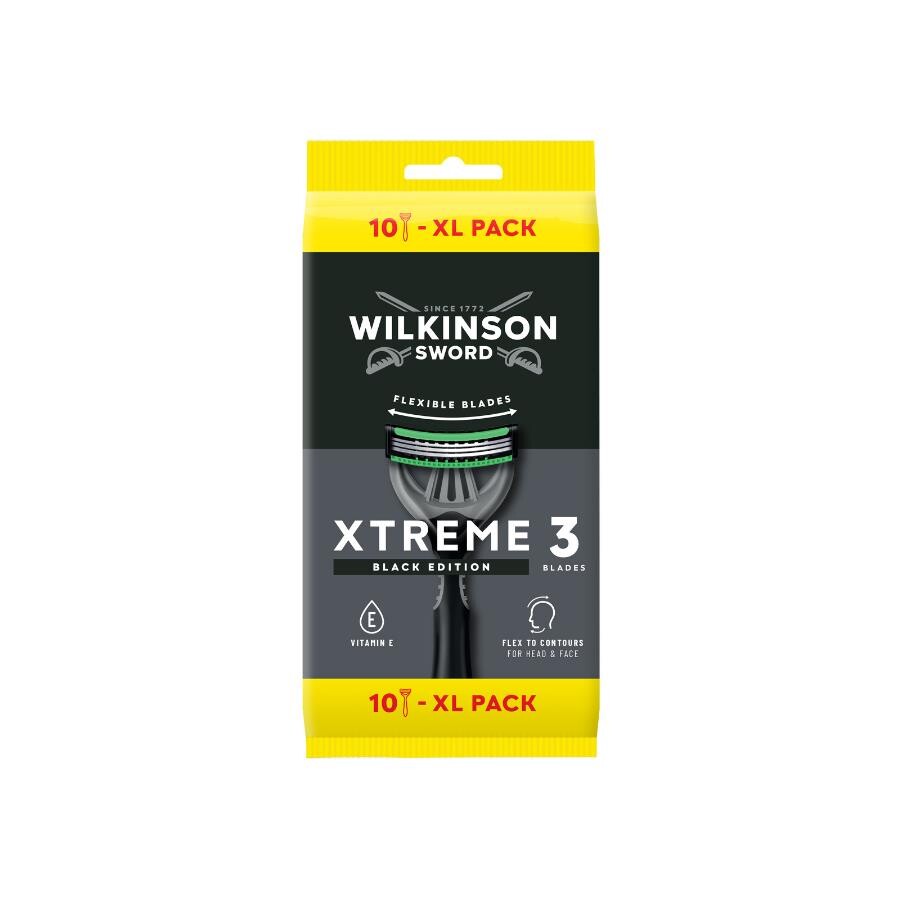 Wilkinson Sword Xtreme 3 Black Erkek Tıraş Bıçağı XL-10 Adet - 1