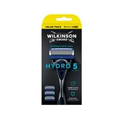 Wilkinson Sword Hydro 5 Pro-Vitamin B5 Erkek Tıraş Bıçağı Sapı + 4 Yedek Kartuş - Wilkinson Sword