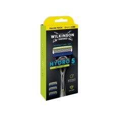 Wilkinson Sword Hydro 5 Sensitive Aloe Veralı Tıraş Bıçağı Sapı + 4 Yedek Kartuş - 3
