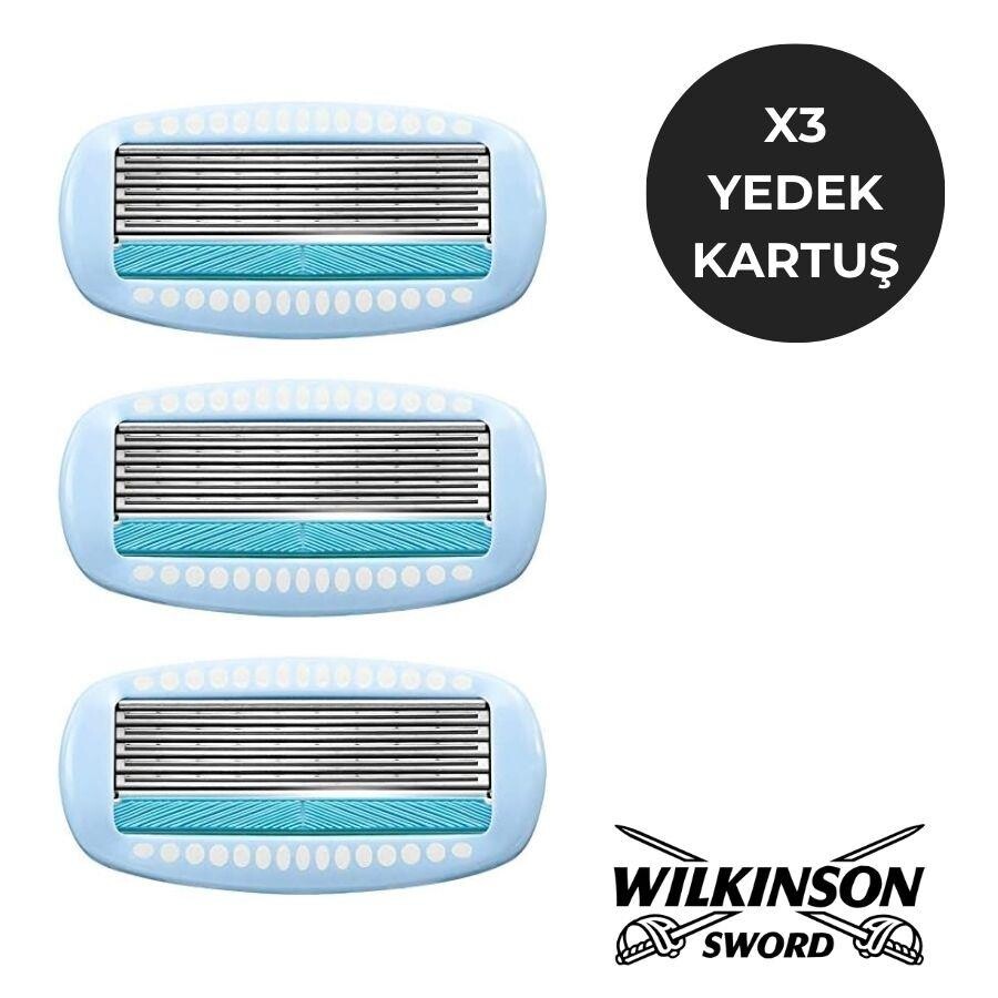 Wilkinson Sword Hydro Silk Kadın Tıraş Bıçağı Kartuşu -3 Yedek - 3