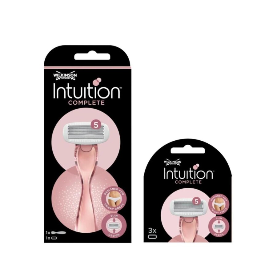 Wilkinson Sword Intuition Complete Kadın Tıraş Bıçağı + 3 Yedek Başlık Set - 1
