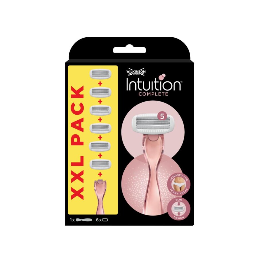 Wilkinson Sword Intuition Complete Kadın Tıraş Bıçağı 6 Yedek Kartuş + 1 Sap - 1