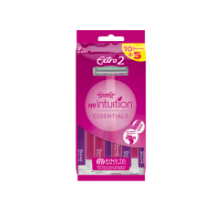 Wilkinson Sword Intuition Essentials Extra 2 Kadın Çift Bıçaklı Tıraş Bıçağı - 10+5 Paket - 1