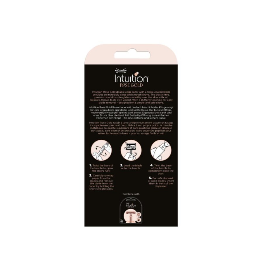 Wilkinson Sword Intuition Rose Gold Double Edge Kadın Tıraş Bıçağı - 2