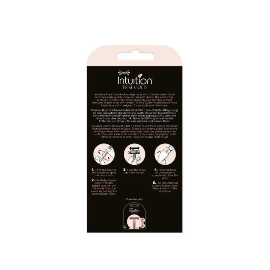 Wilkinson Sword Intuition Rose Gold Double Edge Kadın Tıraş Bıçağı - 2