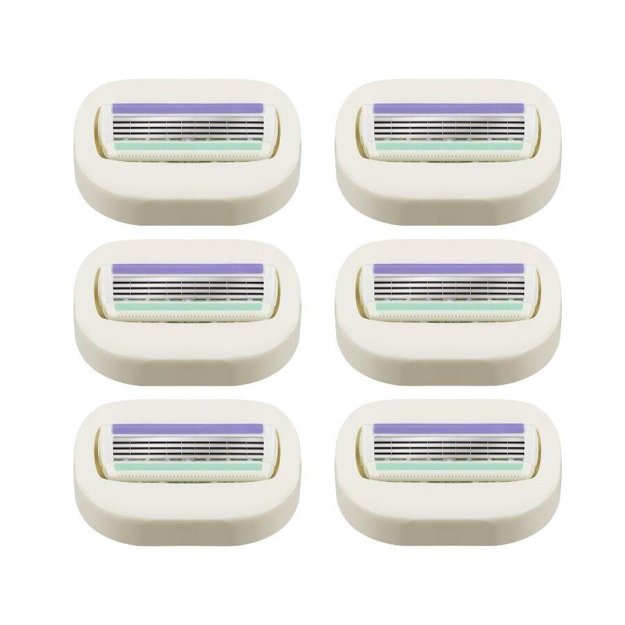 Wilkinson Sword Intuition Sensitive Care Kendinden Sabunlu Kadın Tıraş Bıçağı Kartuşu | XXL 6 Yedek Başlık - 3