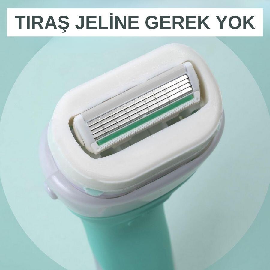 Wilkinson Sword Intuition Sensitive Care Kendinden Sabunlu Kadın Tıraş Bıçağı Kartuşu | XXL 6 Yedek Başlık - 6