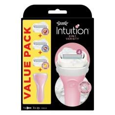 Wilkinson Sword Intution 2 in 1 Variety Kendinden Sabunlu Kadın Sistem 4 Bıçaklı Tıraş Bıçağı Ve Yedekleri - Wilkinson Sword