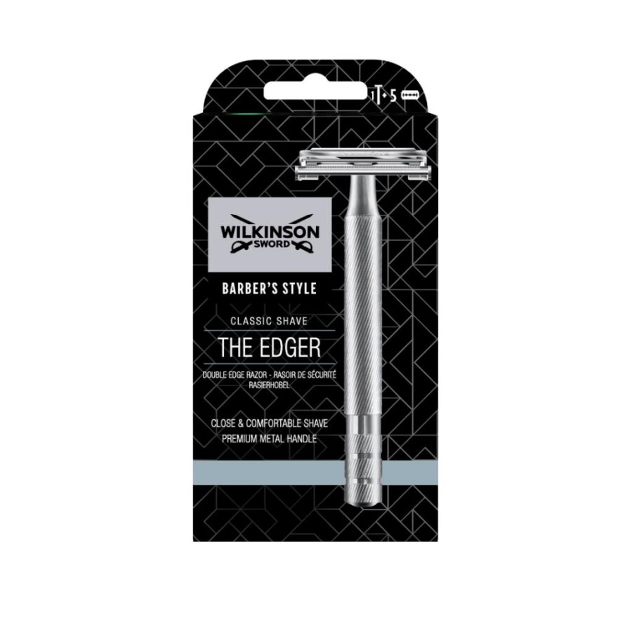 Wilkinson Sword Barber’s Style Double Edge Klasik Metal Erkek Tıraş Bıçağı Makinesi - 1