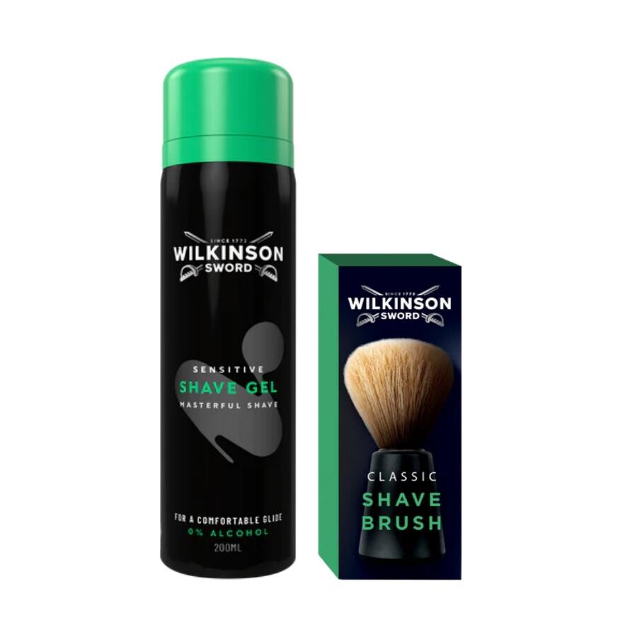 Wilkinson Sword Tıraş Jeli 200 ml + Tıraş Fırçası Seti - 1