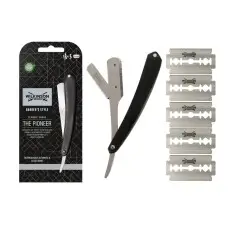 Wilkinson Sword The Pioneer Cut Throat Ustura – Ahşap Saplı Klasik Tıraş Usturası + 5 Yedek Bıçak - 2