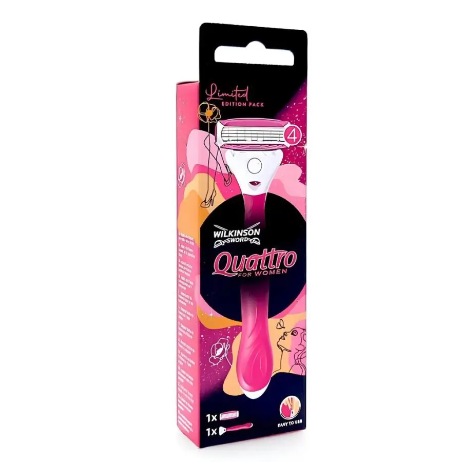 Toptan Wilkinson Sword Quattro For Women 4 Bıçaklı Kadın Tıraş Bıçağı - 2