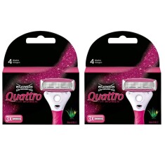 Wilkinson Sword Quattro Kadın Tıraş Bıçağı Yedek Başlık | 2 Paket - 6 Adet - Wilkinson Sword