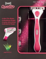 Wilkinson Sword Quattro Kadın Tıraş Bıçağı + 3 Yedek Başlık – Pürüzsüz ve Hassas Tıraş Deneyimi - 2