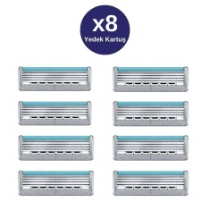 Wilkinson Sword Quattro Titanium Sensitive Erkek Tıraş Bıçağı 8 Yedek Kartuşu - 2