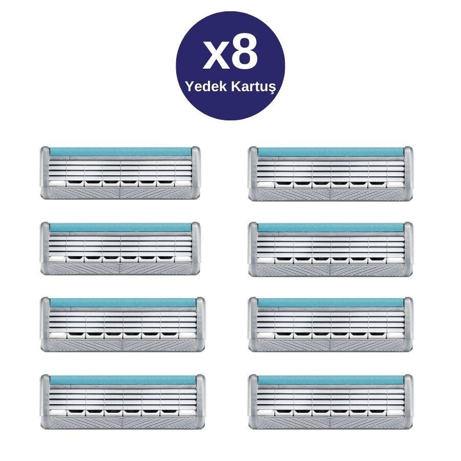 Wilkinson Sword Quattro Titanium Sensitive Erkek Tıraş Bıçağı 8 Yedek Kartuşu - 2