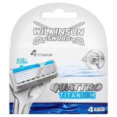 Wilkinson Sword Quattro Titanium Tıraş bıçağı ve 4 Yedek Kartuş - 3