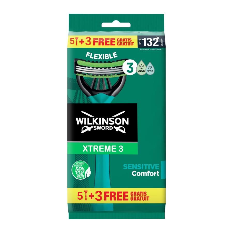 Wilkinson Sword Xtreme 3 Erkek Tıraş Bıçağı - 5+3 - 1