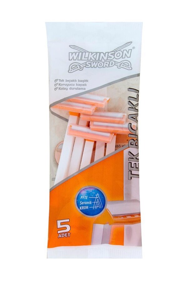 Wilkinson Sword Tek Bıçaklı Kullan At Tıraş Bıçağı 5 Adet - 1
